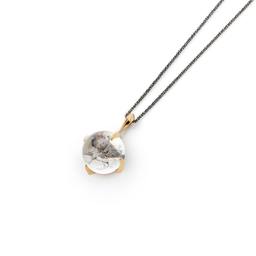 'Solis' cabochon pendant - griffin SOLIS | CD TO MBRO PERS SITO